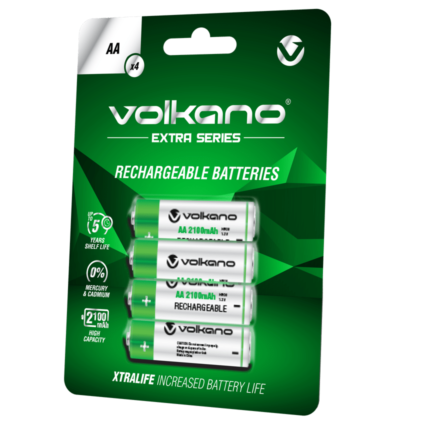 Extra series Rechargeable Batteries AA pack of 4
