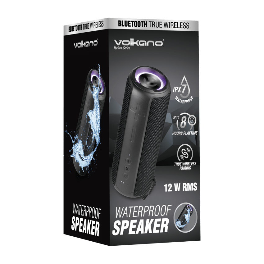 Hydro + Series IPX7 Bluetooth Speaker - Black