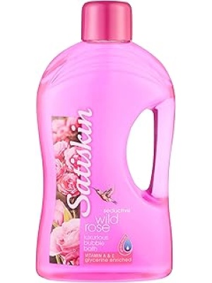 Satiskin Bubble Bath Wild Rose -2L/Box of 6