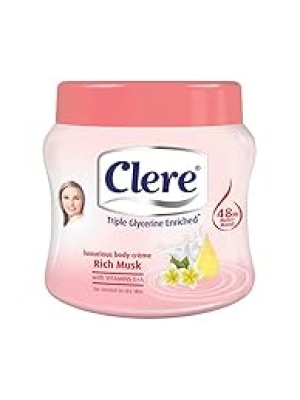 Clere Body Cream Rich Musk - 500ml/Box 24