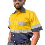 100% Cotton Hi Visibility Short Sleeve Work Shirt