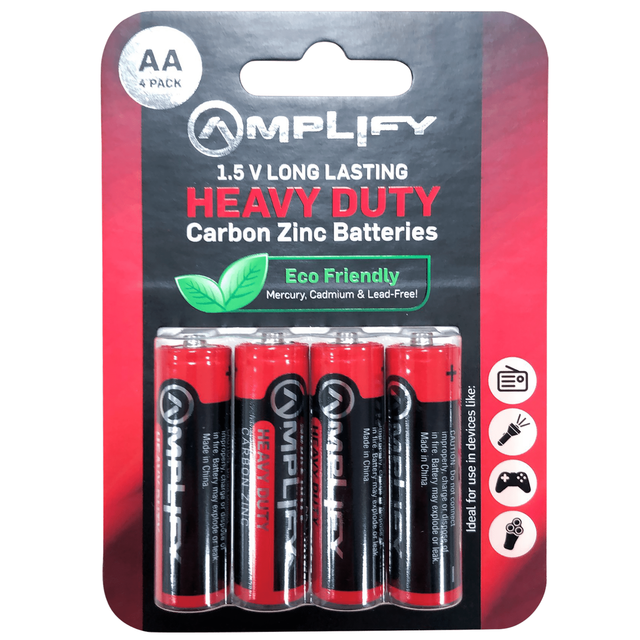 Heavy Duty AAA Carbon Zinc 4 pack Batteries