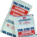 D6 & D30 Fox Cide Disinfectant – 100 packets of 30g per carton (Box of 5 cartons)