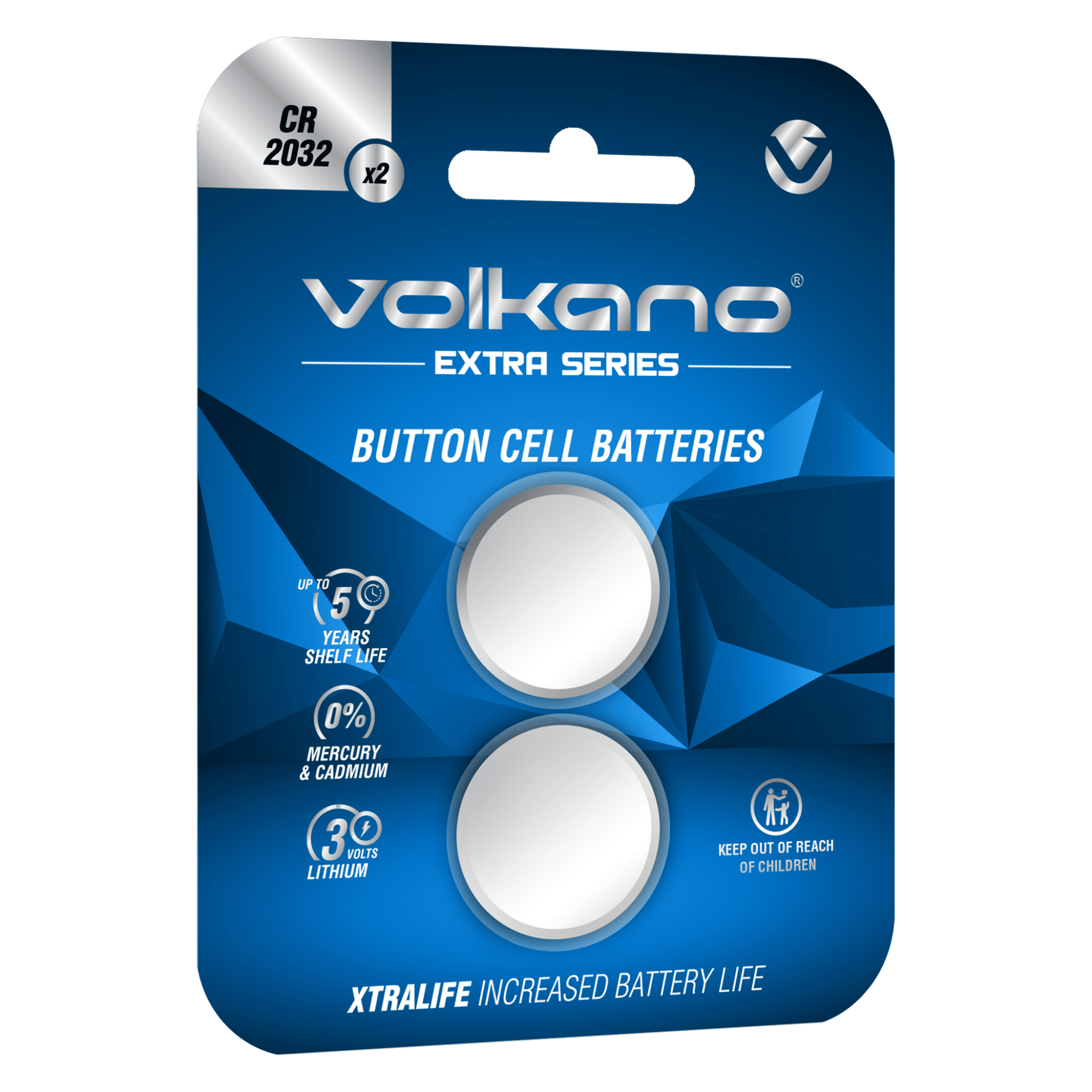 Extra series CR2016 Pack of 2 Batteries