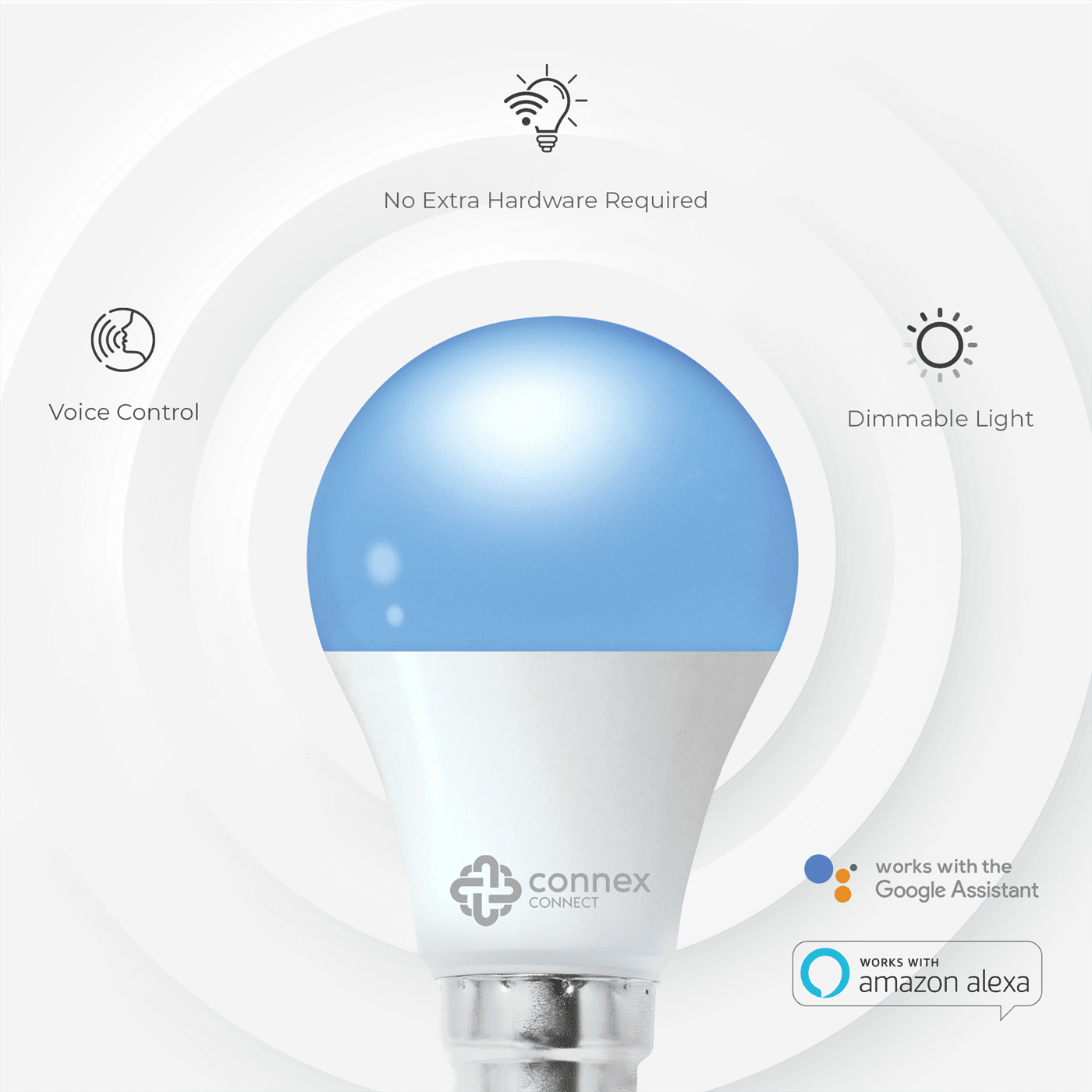 Smart WiFi Bulb 10W LED RGB White Bayonet