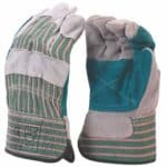 Candy Stripe Split Leather Palm Glove-10's/Pack