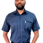 Mens S/S Navy Pit Shirt