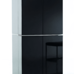 Goldair 500 Litre 4 Door Refrigerator with Black Glass Finish