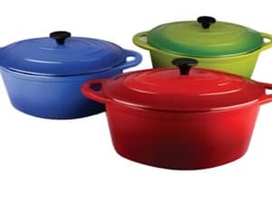 Gourmand 7L Oval Cast Iron Casserole