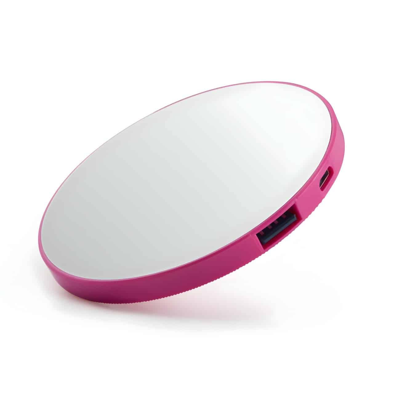 Goso Omg Mirror 2,000 MAH Power Bank, Pink