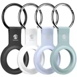 SwitchEasy Skin Silicone Keyring Loop For 
AirTag (4 Pack)