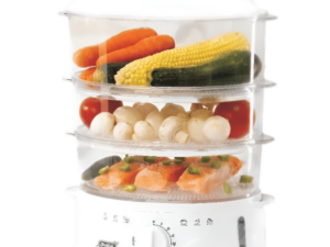 Sunbeam 3 Tier Food Steamer-Box of 4 Food steamer