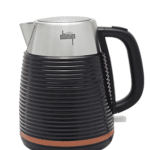 Ultimum S/s Black Ribbed + Wood Trim Effect Kettle