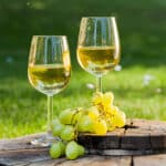 Murano White Wine Glass-2/Gift Box