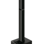 JVC Tower Speaker With Built-In Wooden Subwoofer