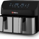 Silver Dual Air fryer 9L