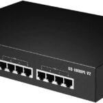 8 Port, Unmanaged, Long Range, Gigabit PoE+ Switch with DIP Switch
