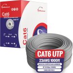 100m Pull box, Grey Solid Copper, UTP, CAT6 Cable (Indoor use)