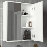 Kayla Bathroom Mirror Cabinet White