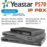 P-Series PBX - 300 users (Max 500), 60 concurrent calls (Max 120), 16 Analog ports