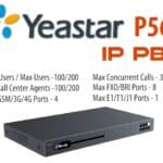 P-Series PBX - 100 users (Max 200), 30 concurrent calls (Max 60), 8 Analog ports