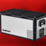 SnoMaster - 75L Metal/Plastic Dual Compartment Portable Fridge/Freezer AC/DC
