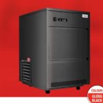 SnoMaster - 26Kg/24Hr Plumbed-In Bullet Type Ice-Maker - Black