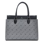 Aban Zuri Print Grey & Charcoal Laptop Business Bag