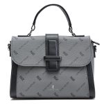 Aban Zuri Print White Charcoal Laptop Business Bag