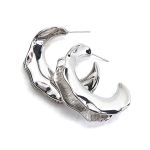 Sankofa Soft Green & Rhodium Plated Drop Earings