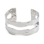 Fafanto Rohdium Plated Thick Bracelet